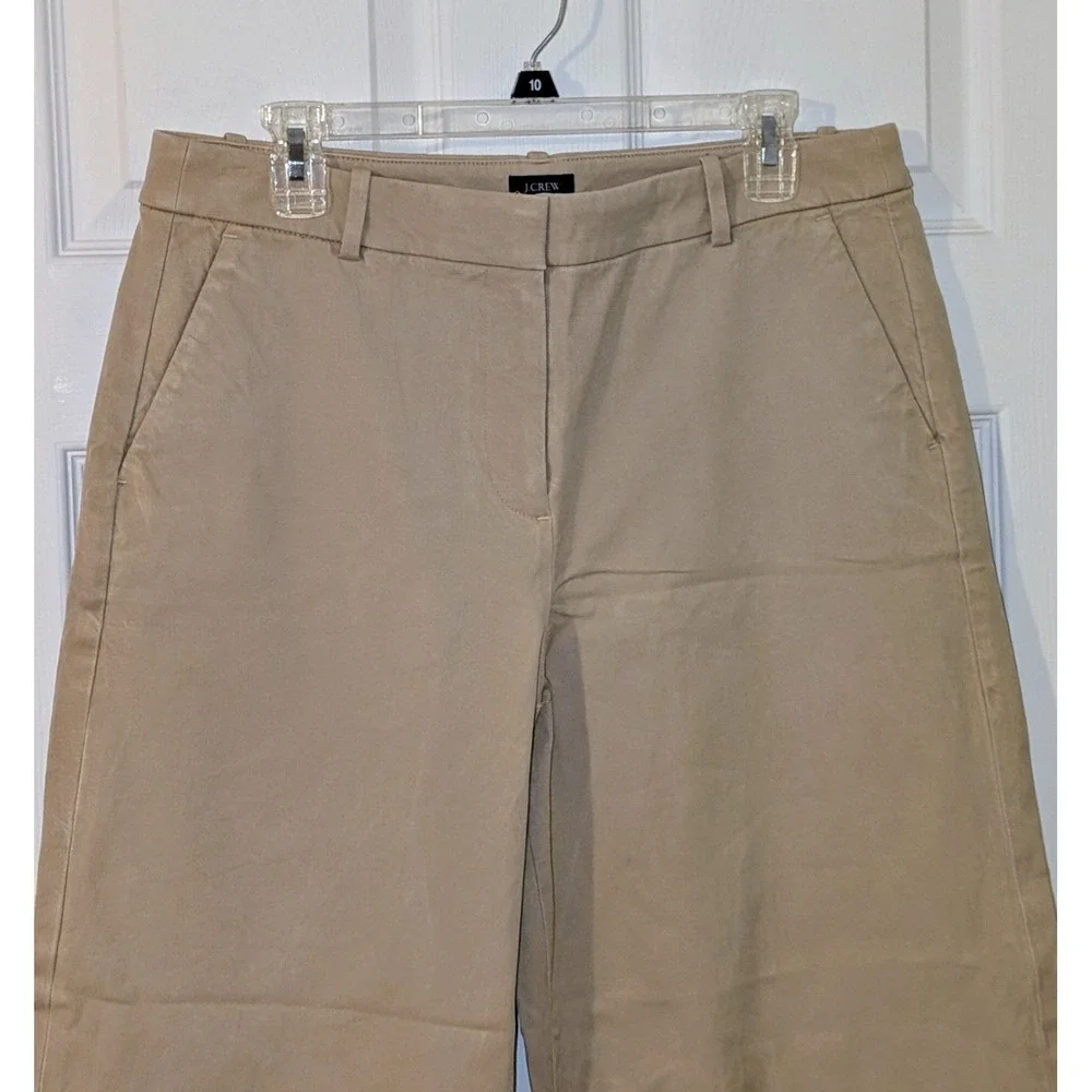J.‎ Crew Womens Ankle Crop Wide Leg Trousers Pants Size 14P Career Casual NWOT
